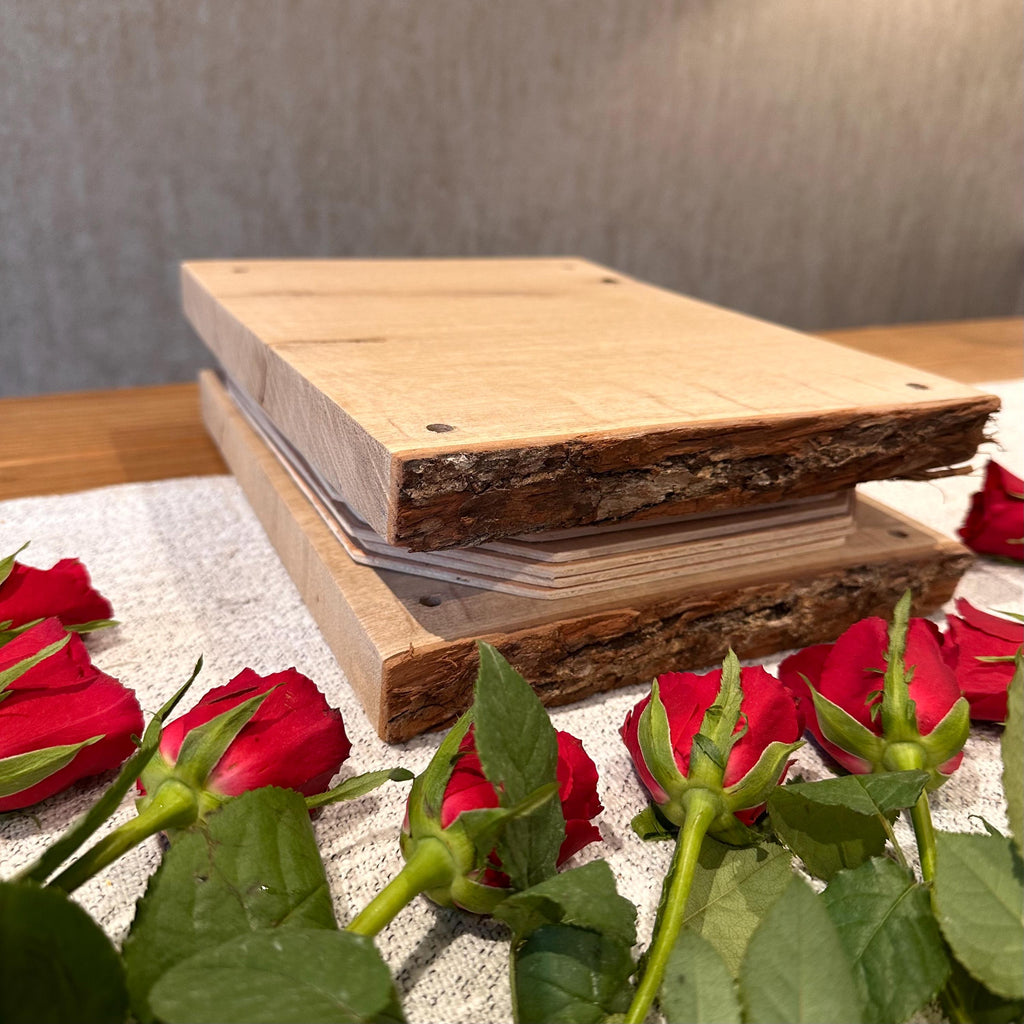 Solid Oak Flower Press – A4 Handmade Wooden Botanical Press for Preserving Flowers