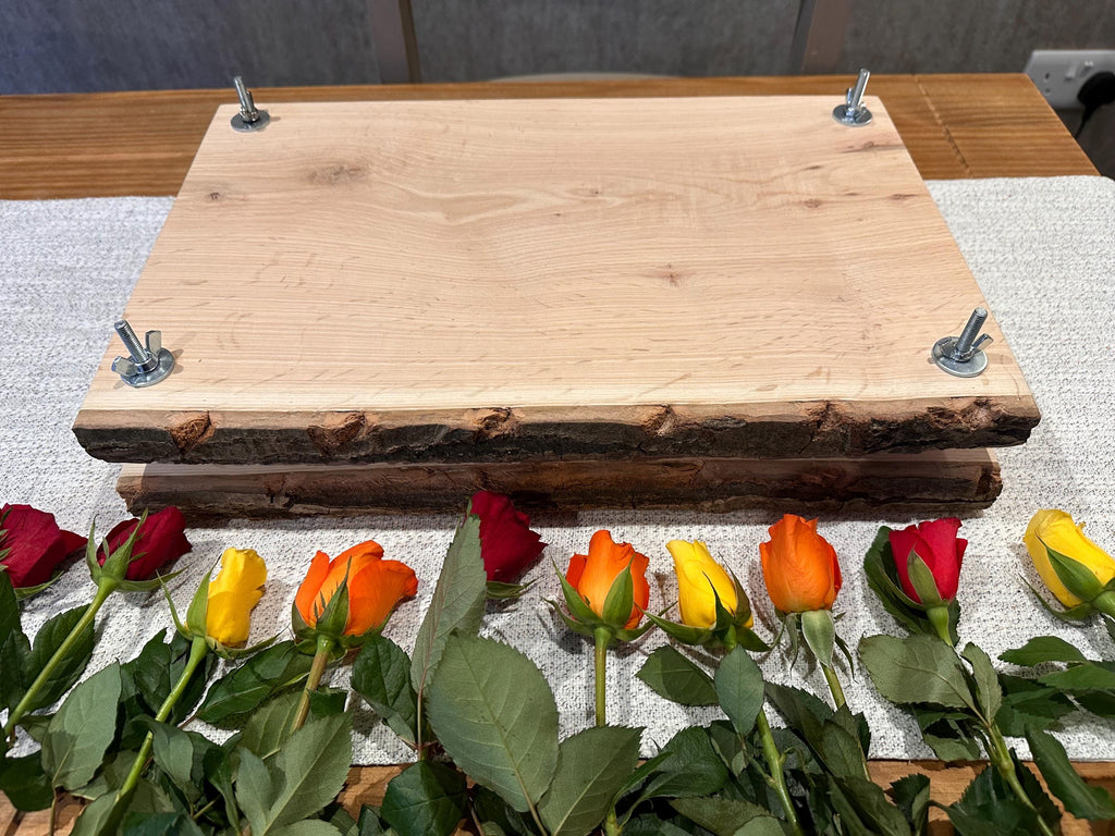 Solid Oak A3 Flower Press – Large Handmade Wooden Botanical Press for Preserving Flowers