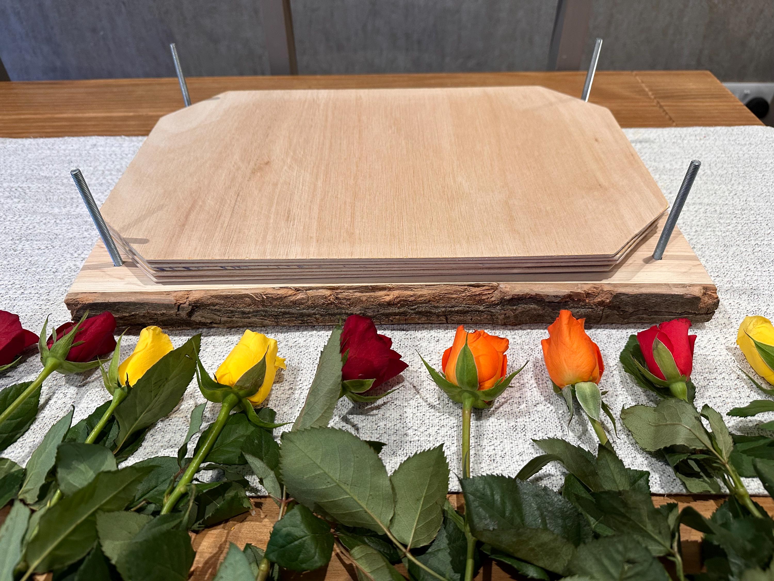 Solid Oak A3 Flower Press – Large Handmade Wooden Botanical Press for Preserving Flowers