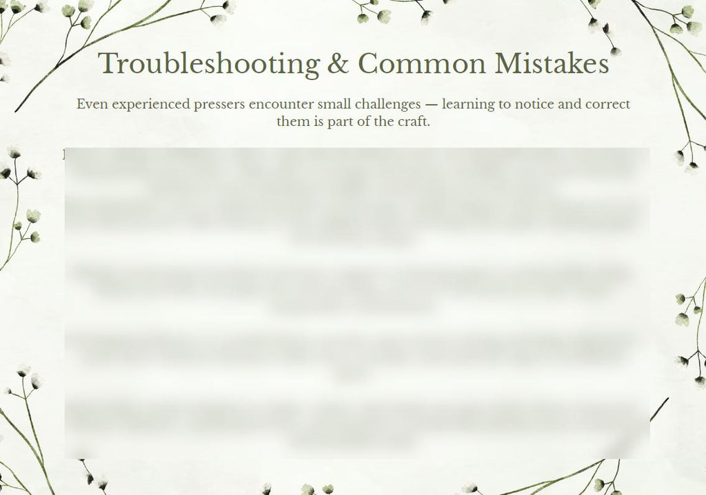 Ultimate Flower Pressing Guide | Beginner to Advanced Tips, Seasonal Flowers & Creative Projects PDF