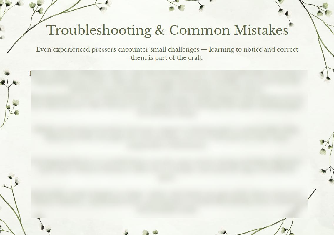 Ultimate Flower Pressing Guide | Beginner to Advanced Tips, Seasonal Flowers & Creative Projects PDF